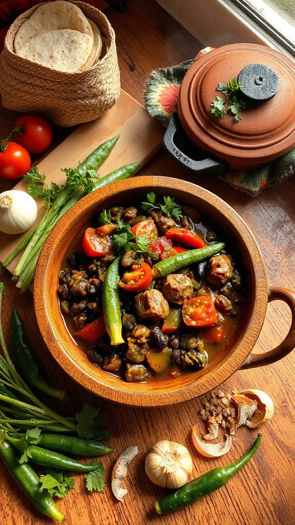 hearty smoky okra stew
