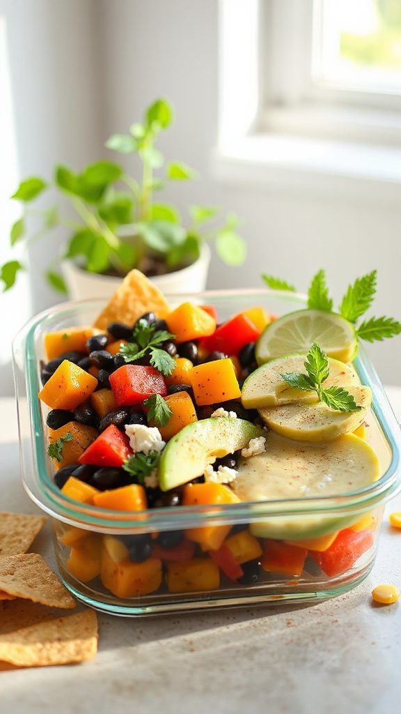 hearty southwest black bean salad