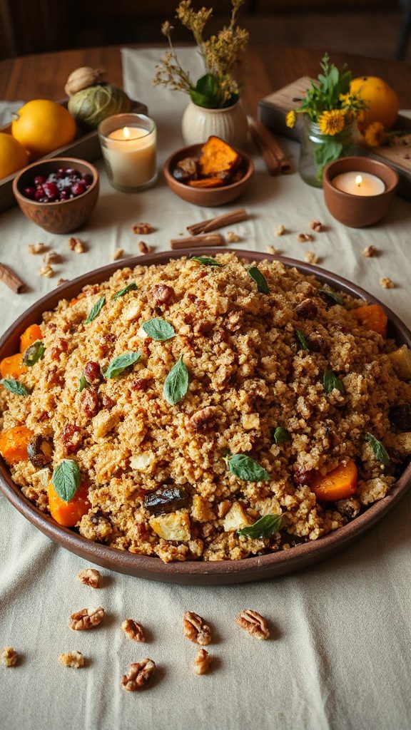 hearty spiced vegetarian stuffing
