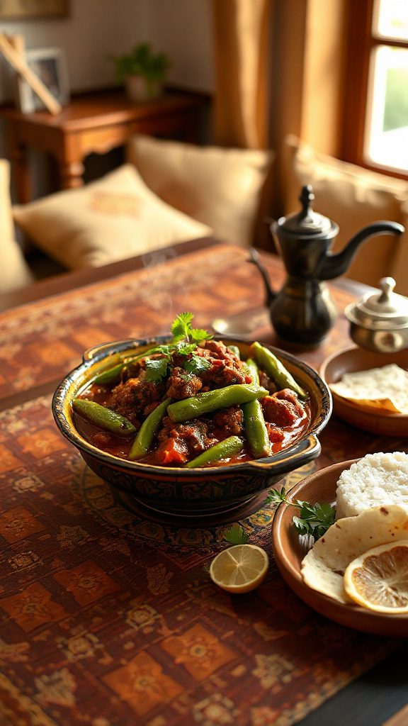 hearty sudanese okra stew