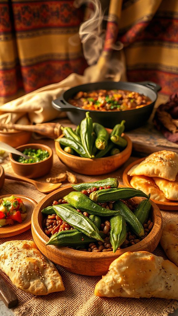 hearty sudanese okra stew