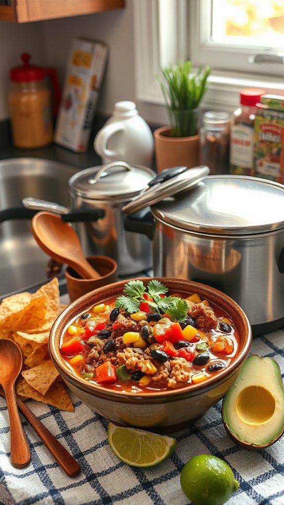 hearty taco soup recipe