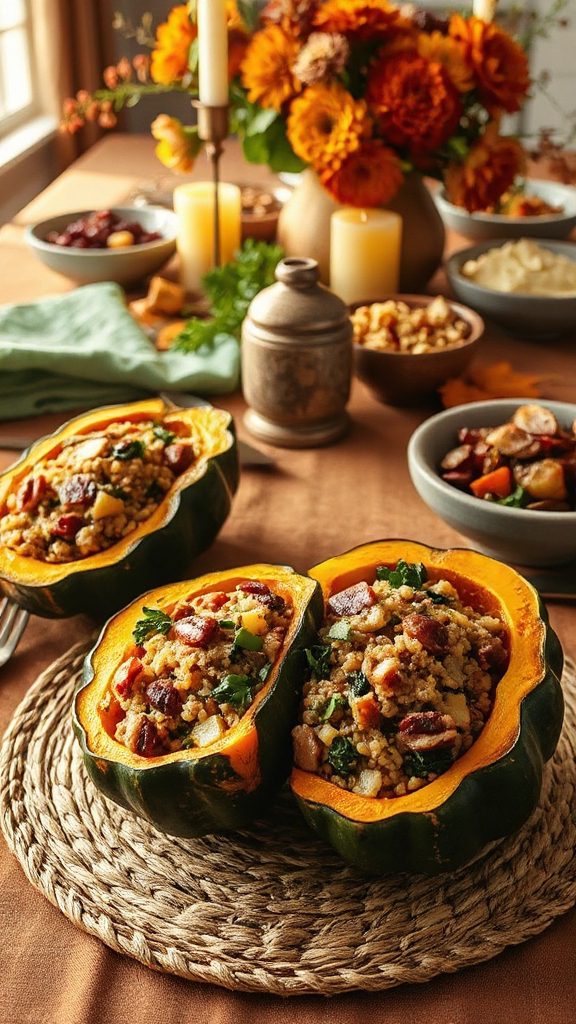 hearty vegan thanksgiving centerpiece