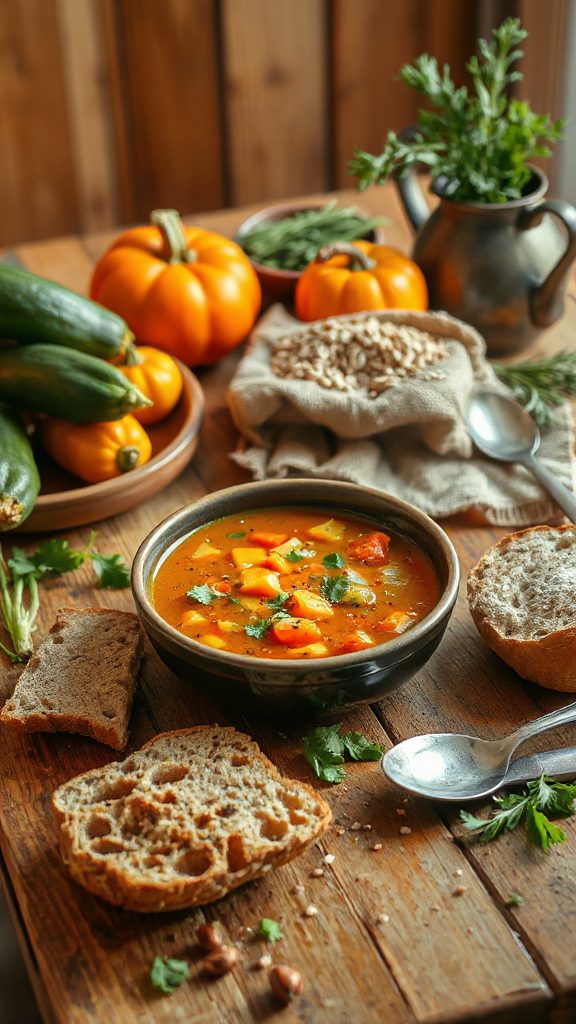 hearty vegetable barley soup hearty vegetable barley soup