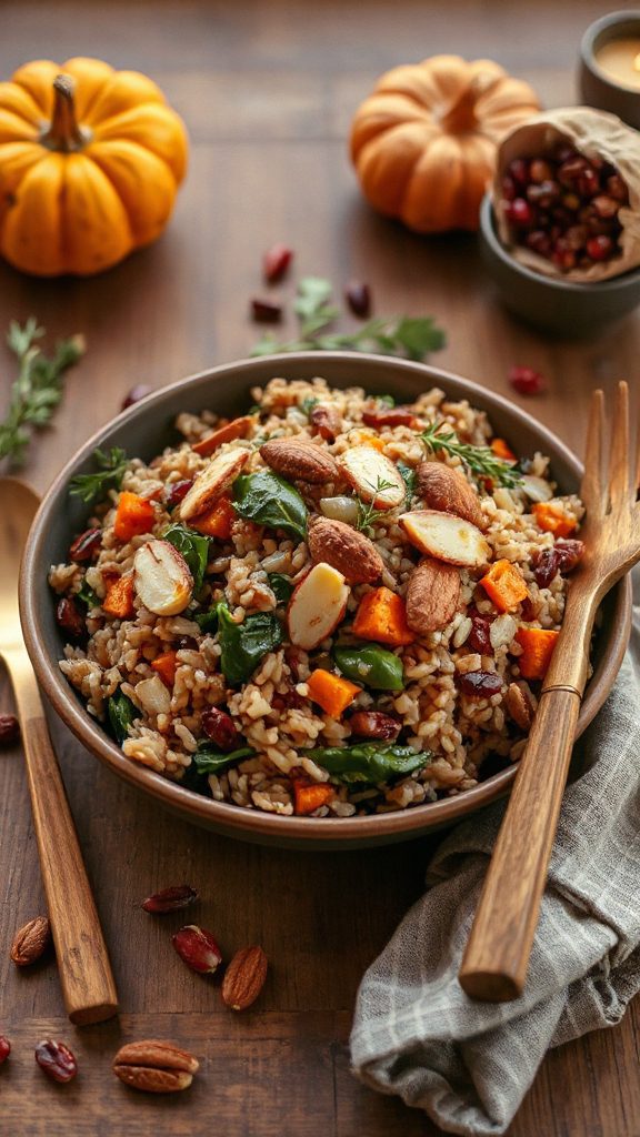 hearty wild rice pilaf