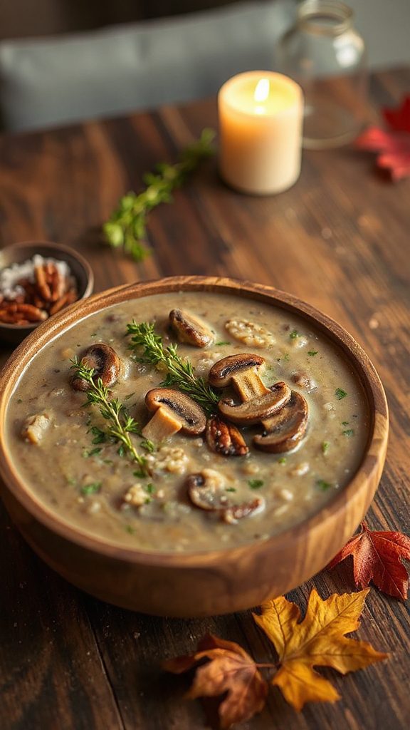 hearty wild rice soup