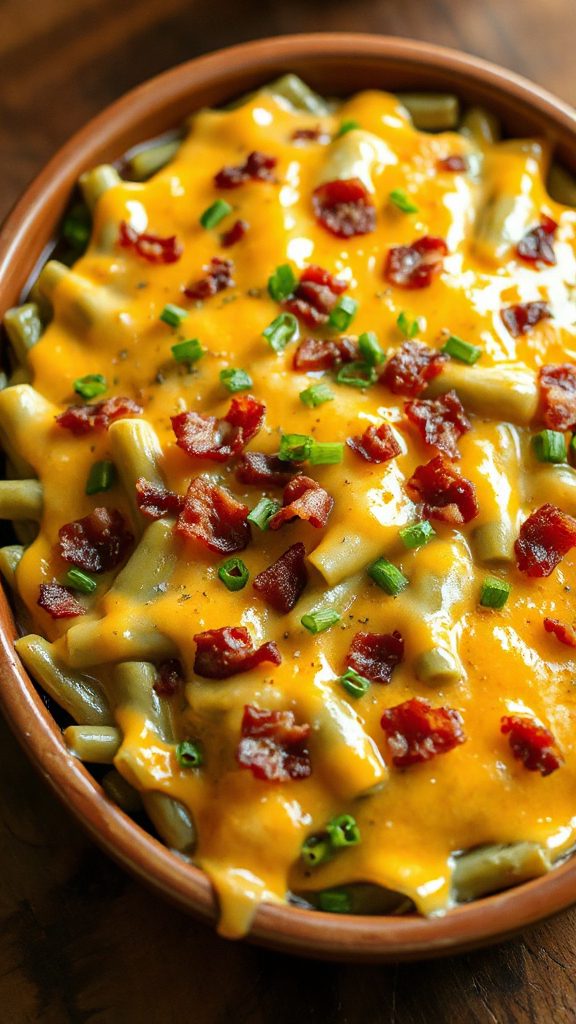 herb bacon green bean casserole