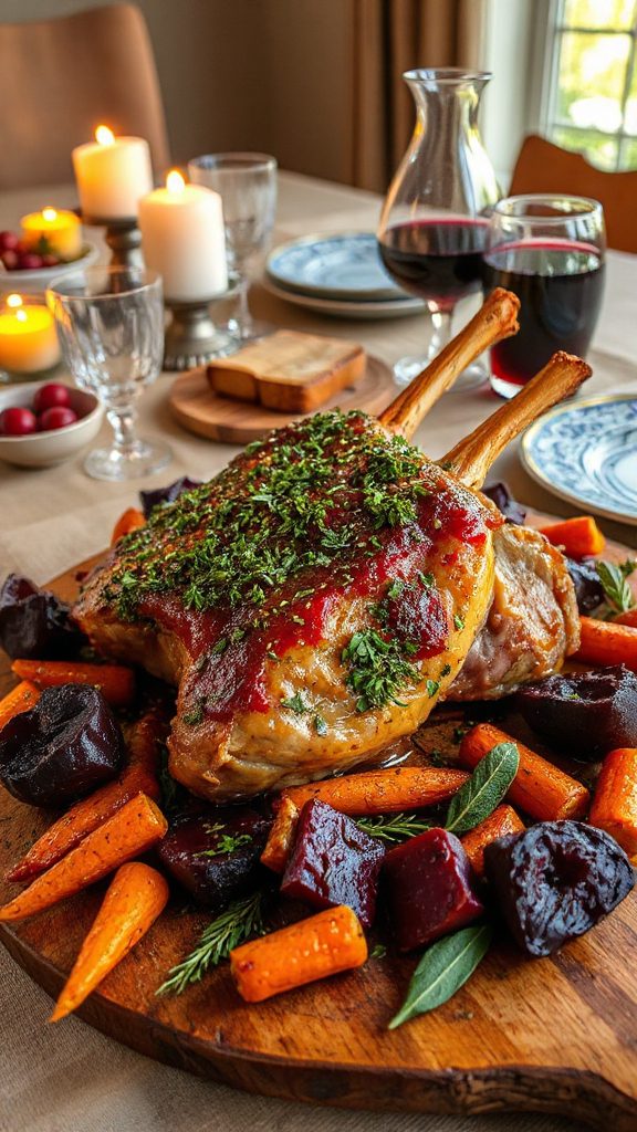 herb crusted caraway lamb recipe