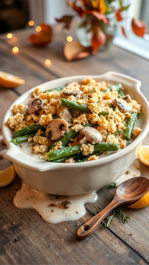 herb crusted green bean casserole herb crusted green bean casserole