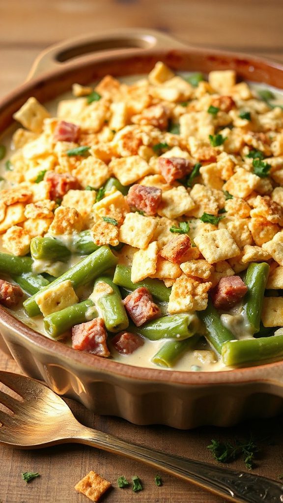 herb crusted green bean casserole herb crusted green bean casserole