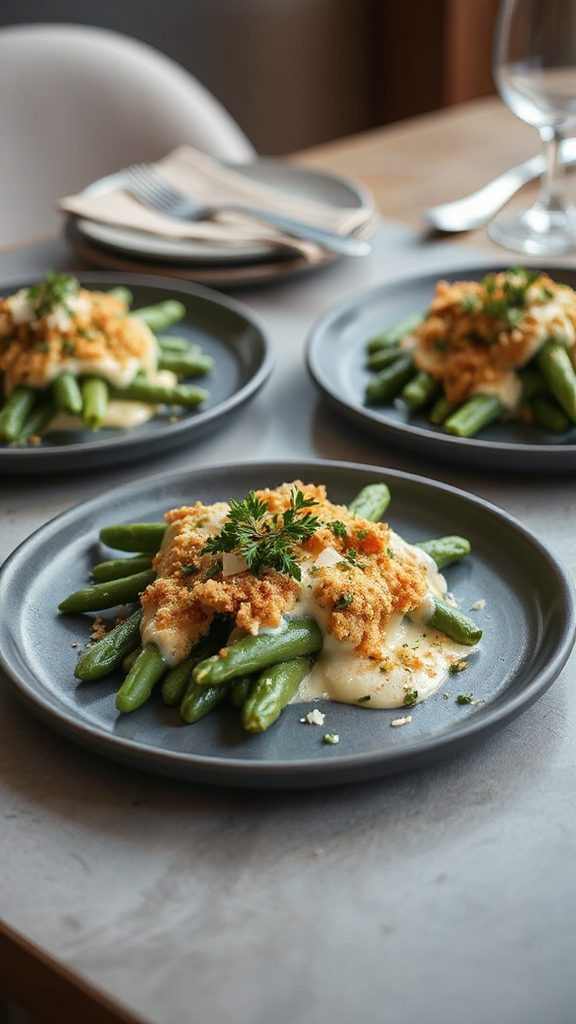 herb crusted green bean casserole