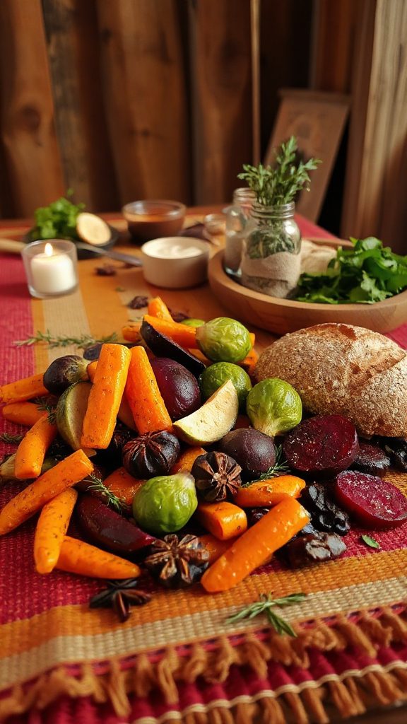 herb crusted roasted vegetable medley