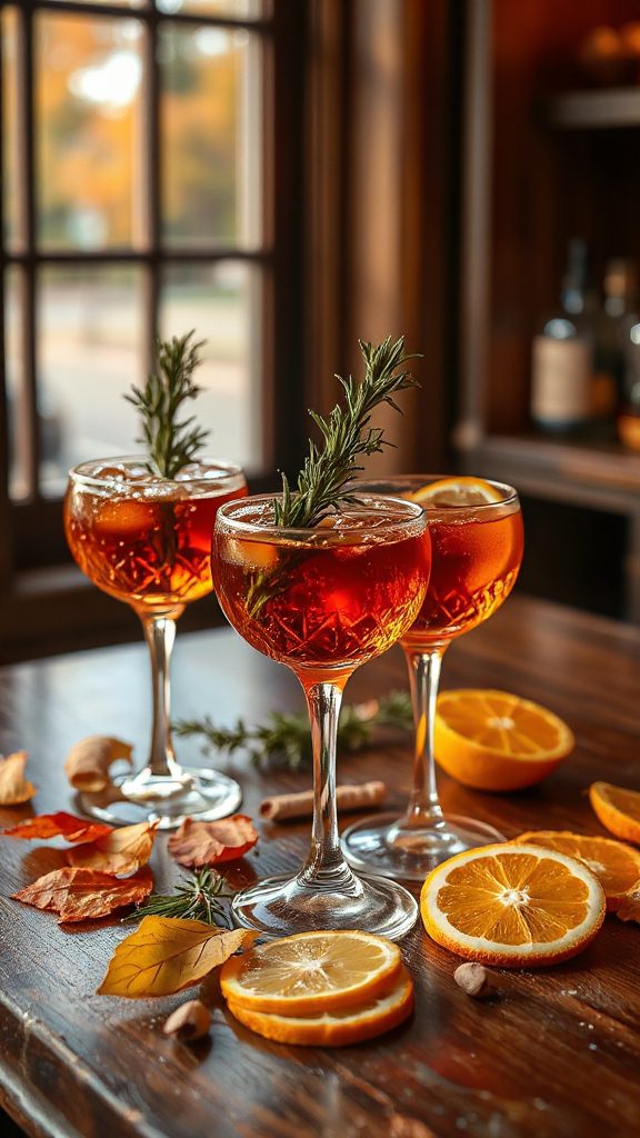 herb infused classic cocktail