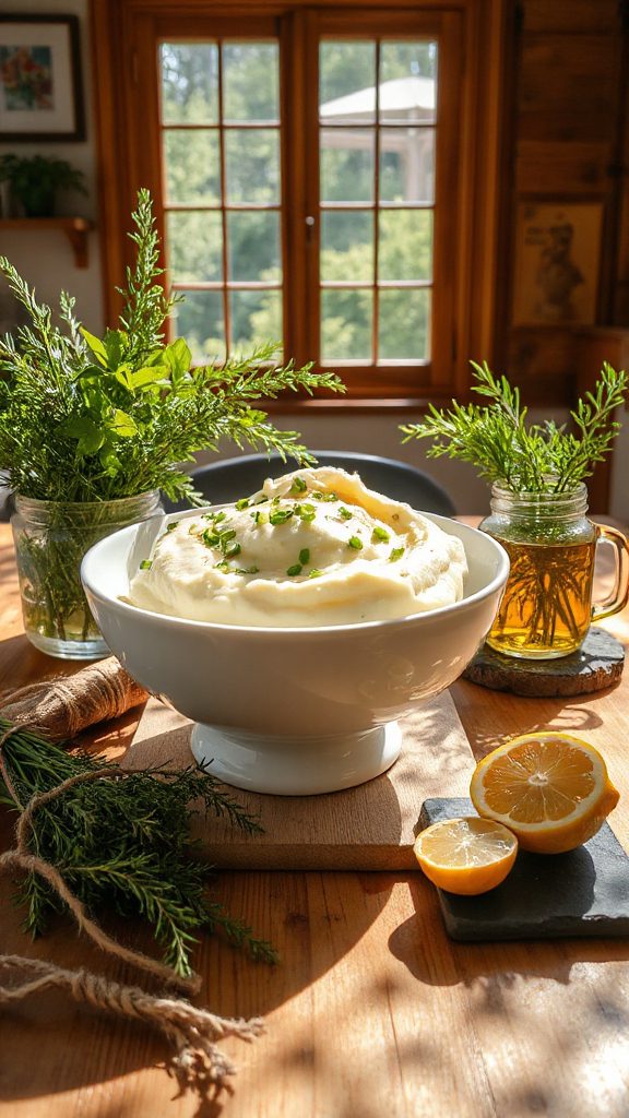 herb infused creamy mashed potatoes herb infused creamy mashed potatoes