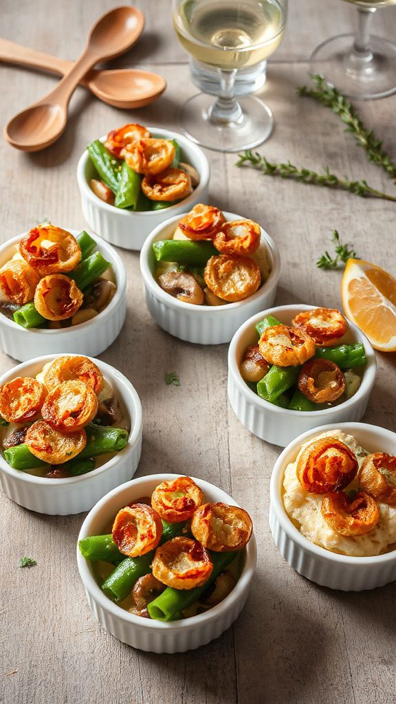 herb infused green bean gratin