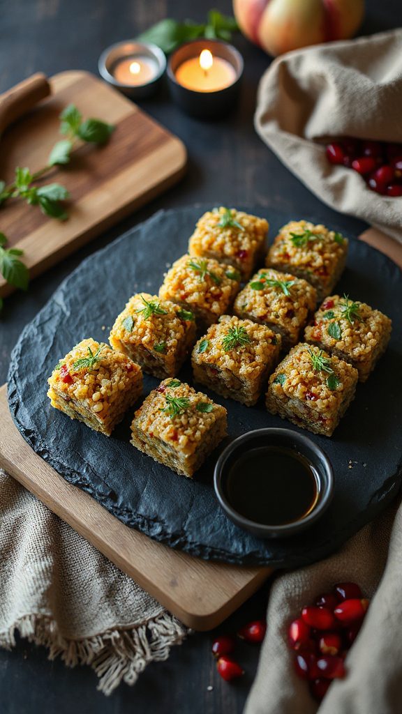 herb infused quinoa nigiri recipe