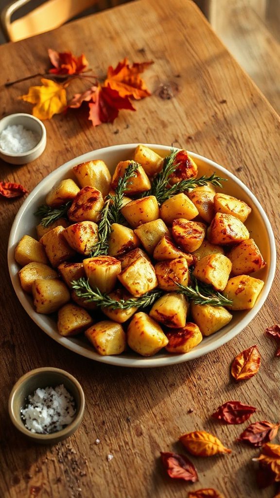 herb infused roasted turnips delight