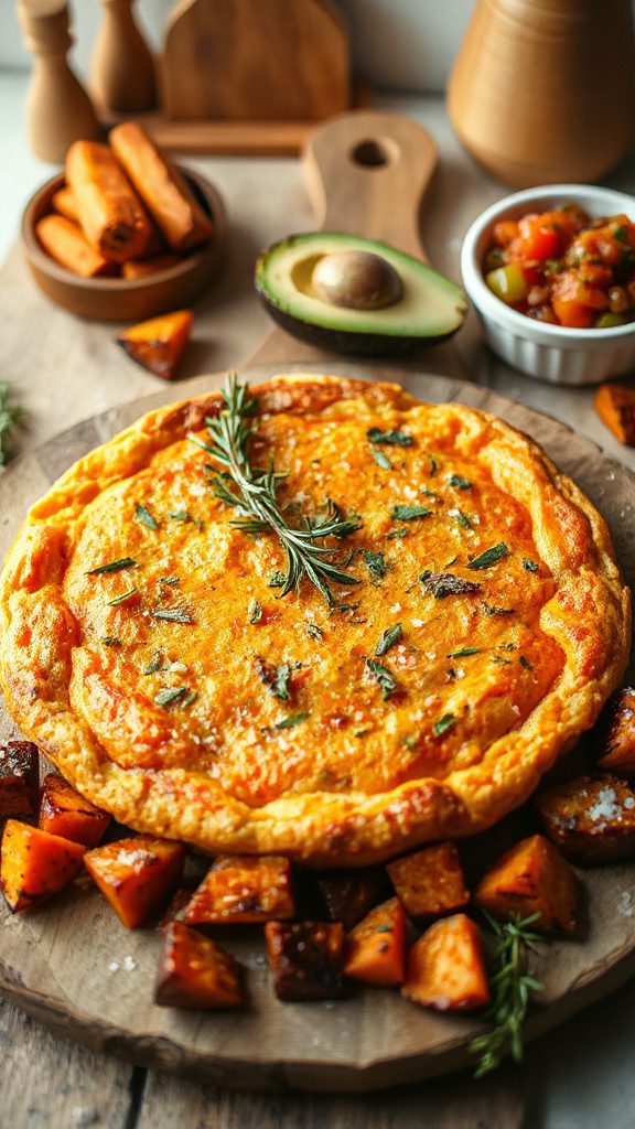 herb infused sweet potato frittata herb infused sweet potato frittata
