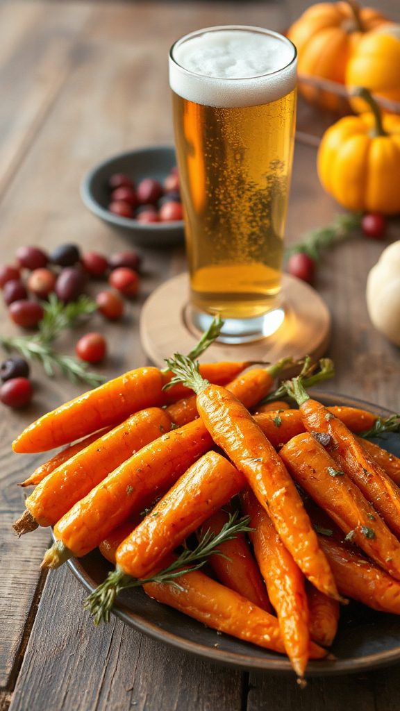 herb roasted lager carrots recipe
