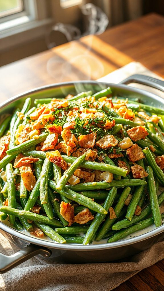 herb seasoned green bean casserole herb seasoned green bean casserole