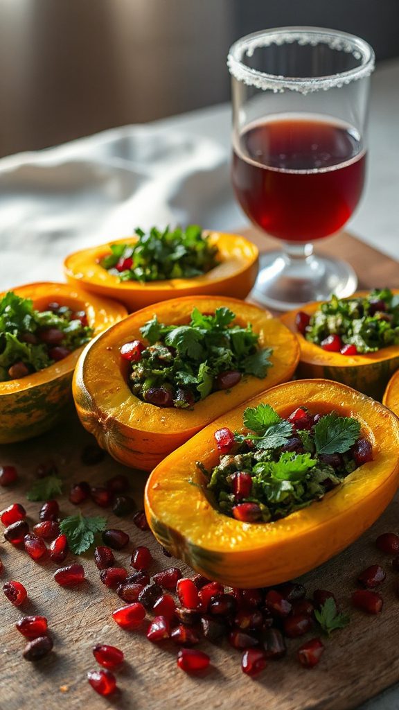 herb stuffed acorn squash recipe herb stuffed acorn squash recipe