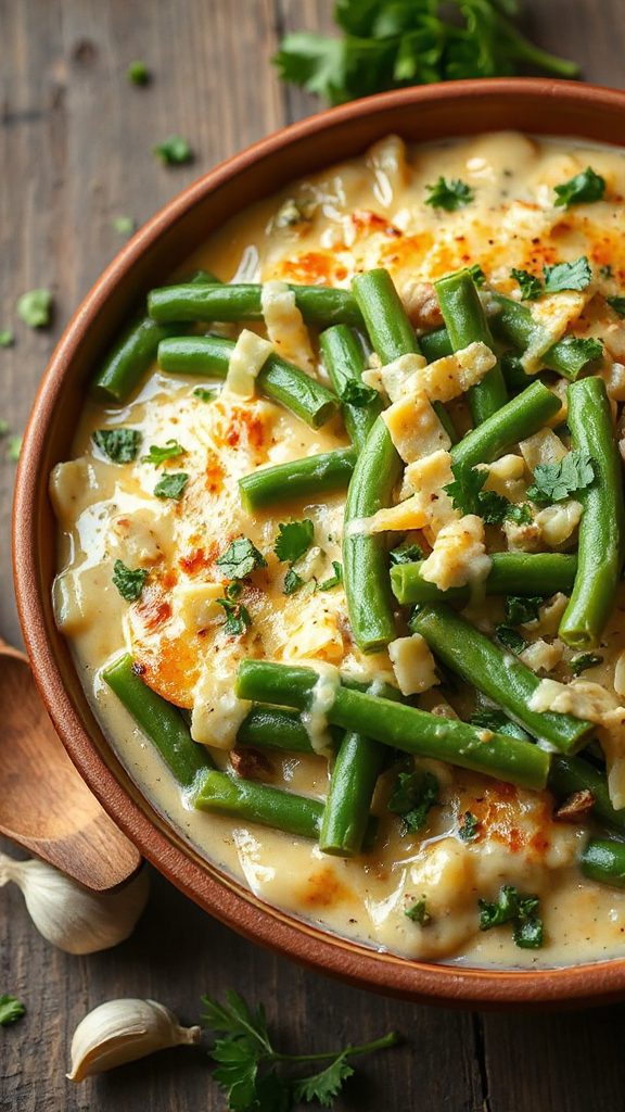 herbaceous green bean casserole