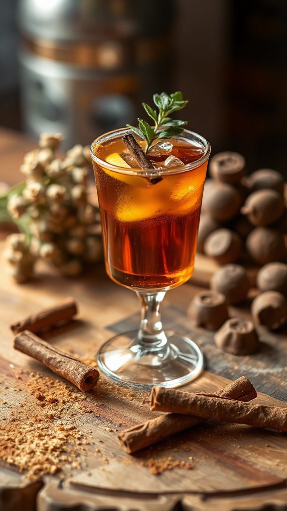 herbal chocolate tequila tonic