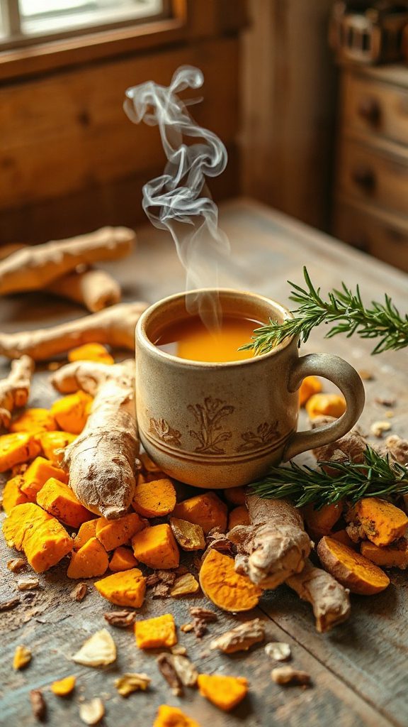 herbal ginger turmeric toddy