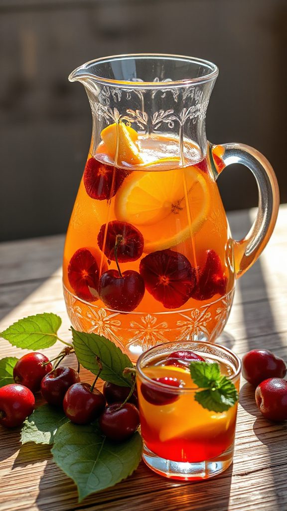 herbal maple sorrel sangria