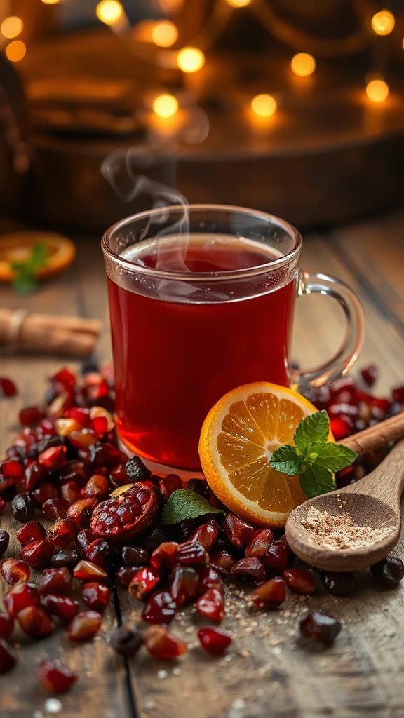 herbal pomegranate rosehip infusion herbal pomegranate rosehip infusion