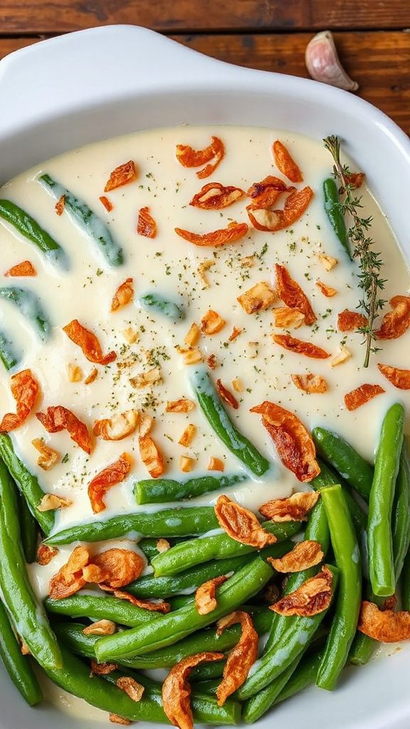 herbed green bean casserole herbed green bean casserole