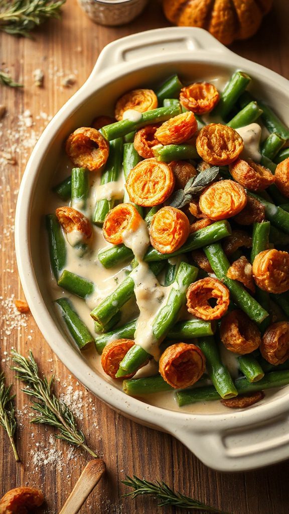 herbed green bean casserole