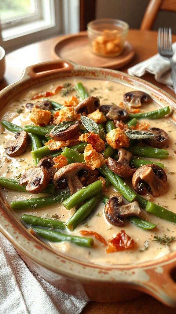 herbed green bean casserole recipe