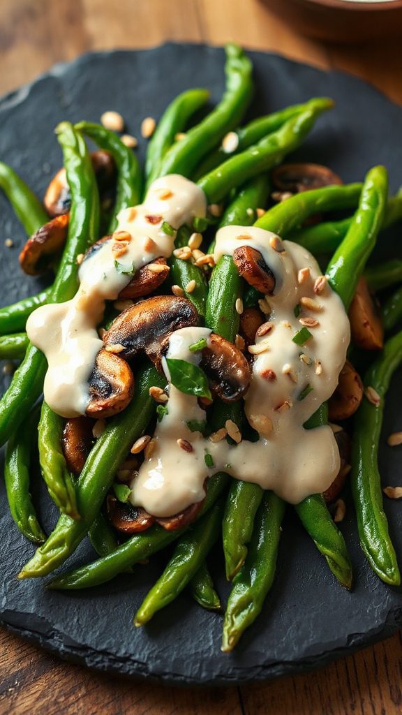 herbed miso green beans herbed miso green beans