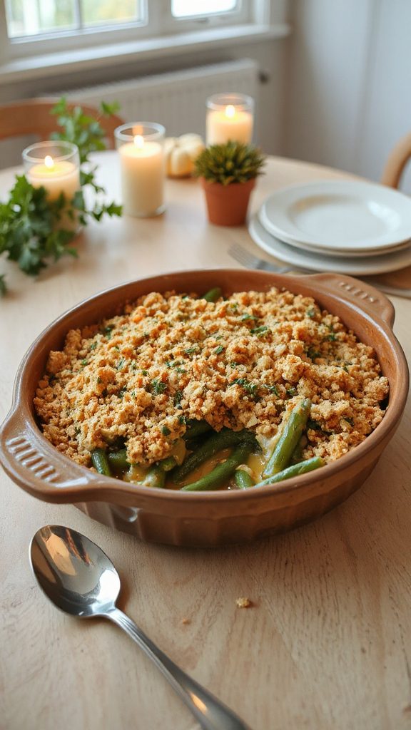 herbed parmesan green bean casserole