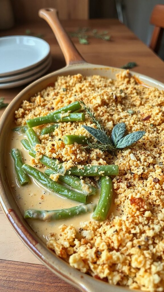 herbed parmesan green beans