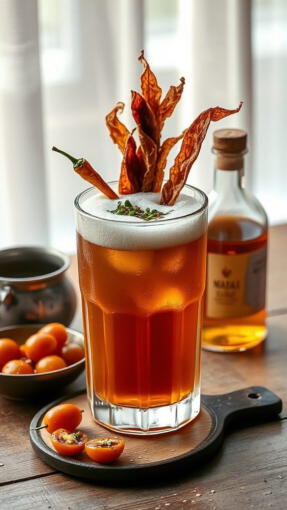 herbed sweet umami brunch cocktail herbed sweet umami brunch cocktail