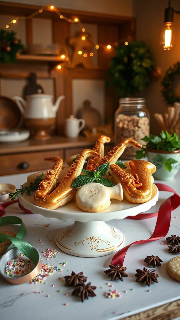 holiday caf au lait cookies