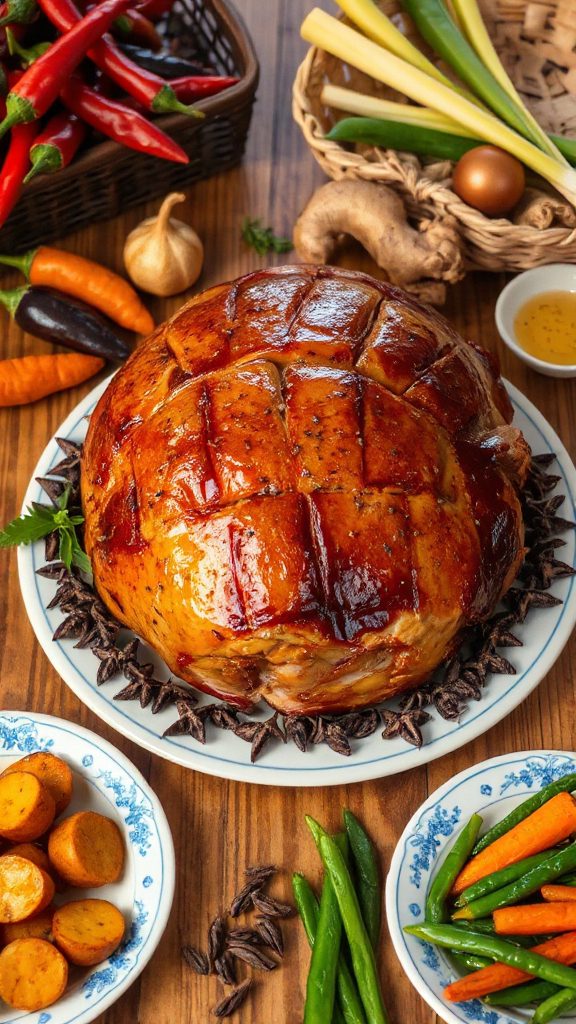 holiday ham with glaze