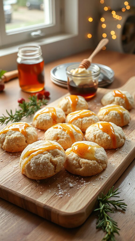 holiday honey maple cookies