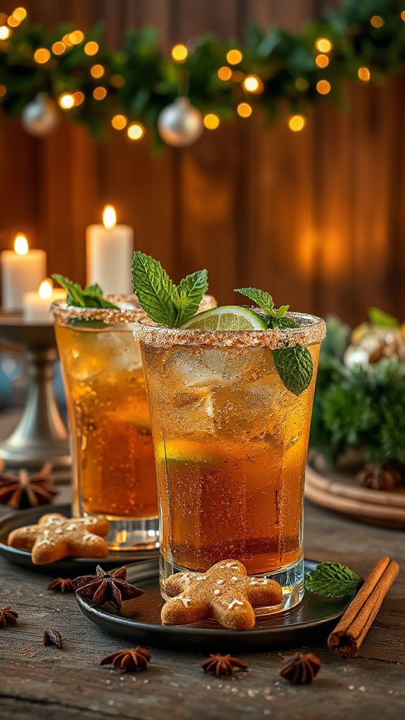 holiday inspired gingerbread cocktail