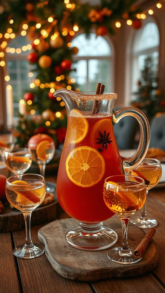 holiday orange spice cocktail