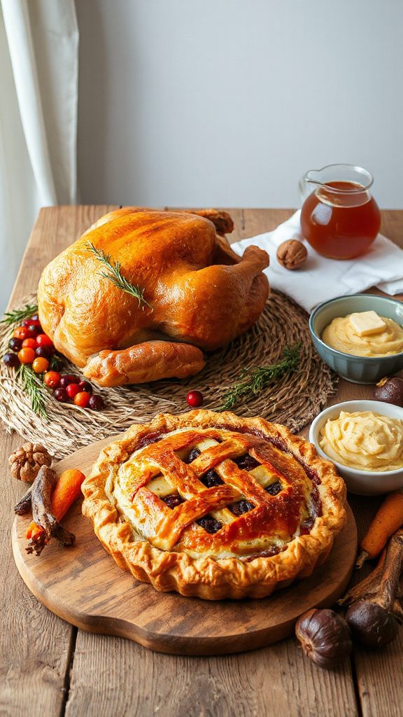 holiday spiced fruit pie