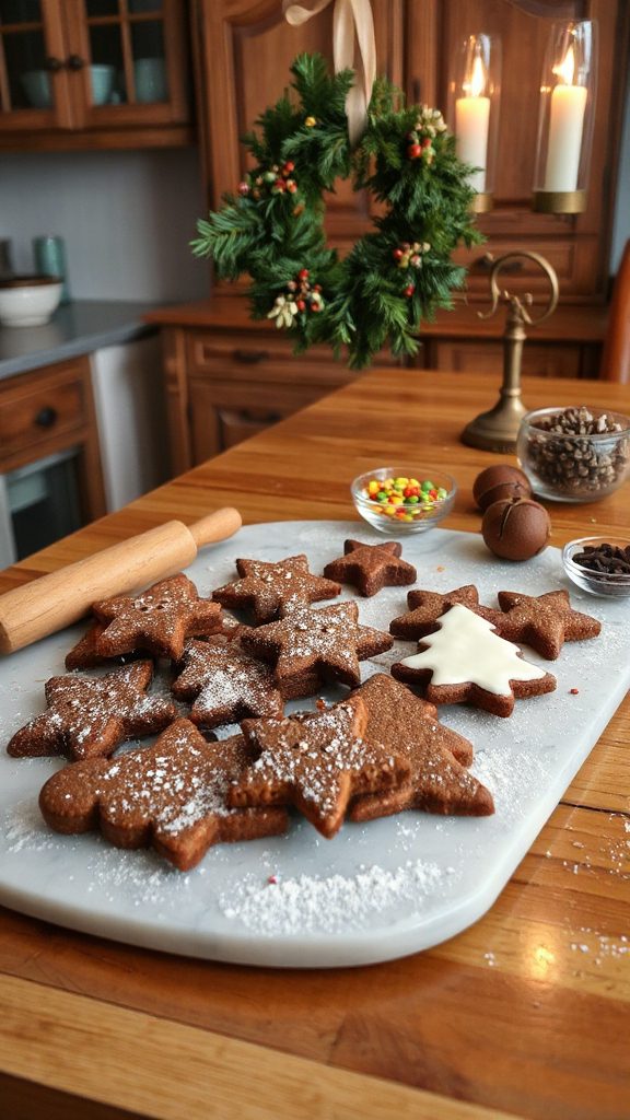holiday spiced gingerbread cookies