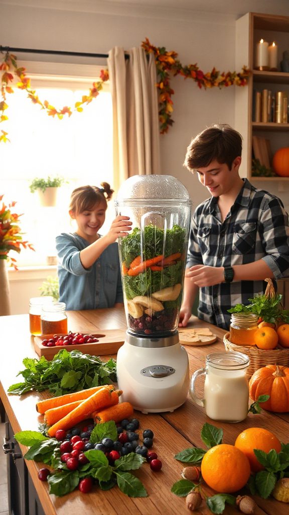 holiday themed smoothie recipe