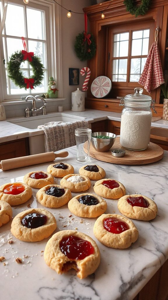 holiday thumbprint cookie recipe
