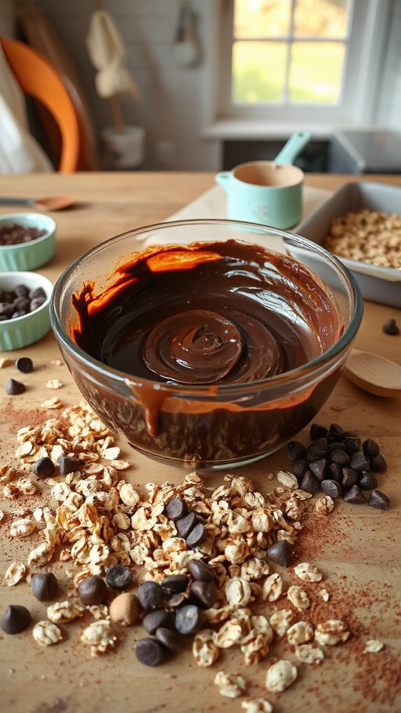 homemade chocolate granola bars