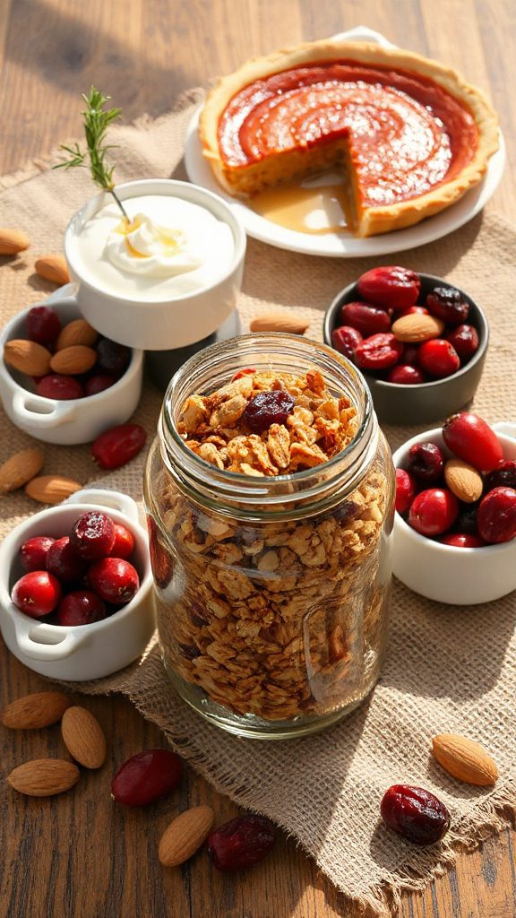 homemade cranberry almond granola