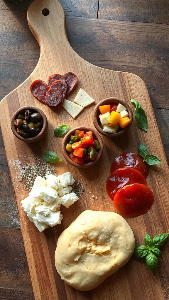 homemade customizable pizza kits