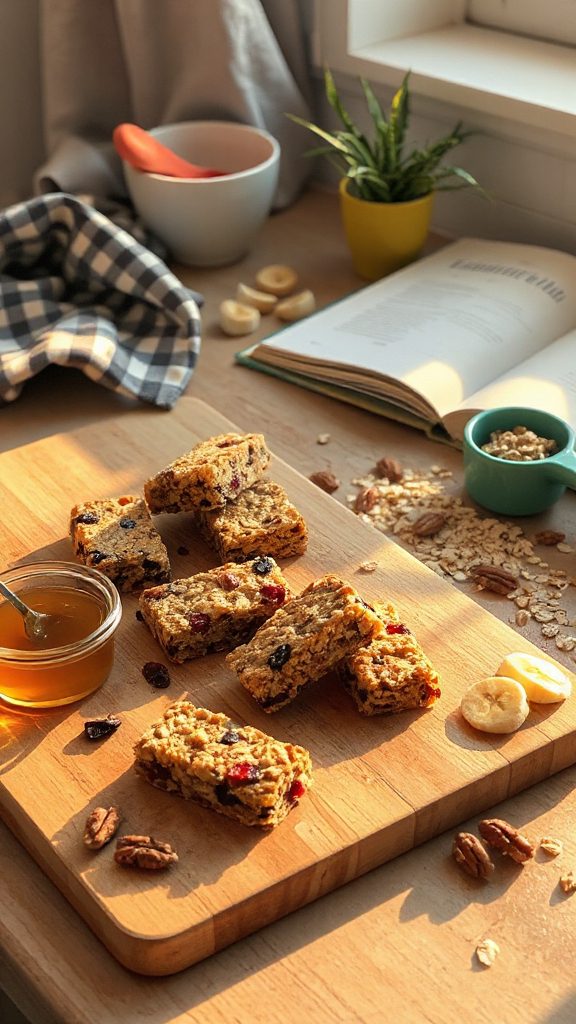 homemade nutritious granola bars